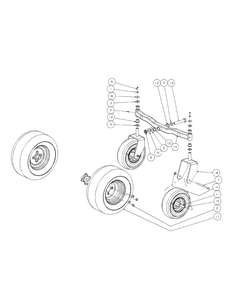 Part Location Diagram of 02005000 MTD Wheel Assembly 13 X 5.00-6